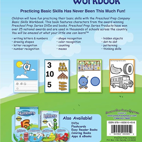 NEW Preschool Prep Workbook letters, numbers, shapes, colors - Picture 3 of 8